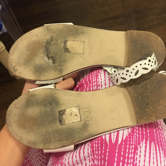 Jcrew white leather sandals size 8 - Picture 5 of 5